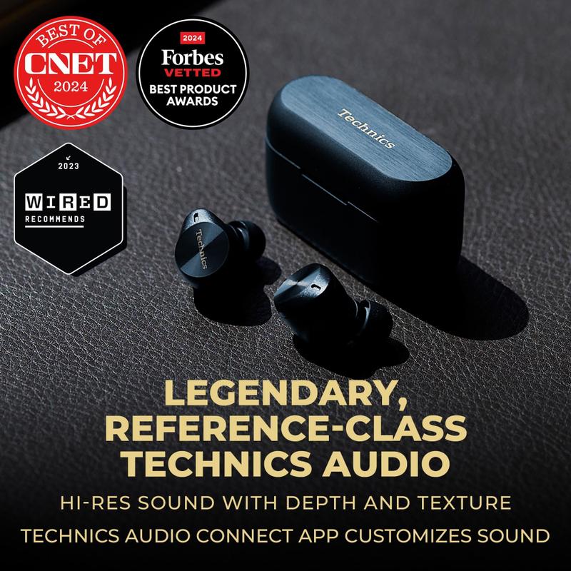 Fones de ouvido Bluetooth Technics EAH-AZ80-A com cancelamento de